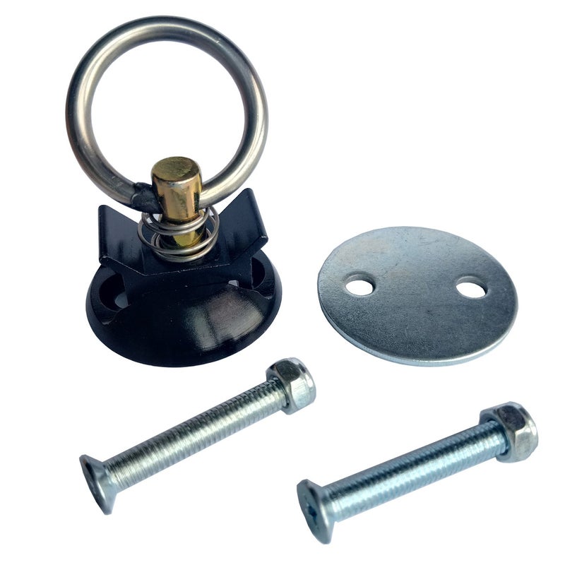 FishYuan 4 Pack Round Anchor Point Tie Down Kit, Bolt On Fitting Kit with Quick Release Tie Down Anchor - Image 2